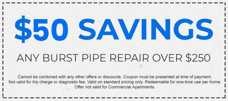 Discount for Burst Pipe Repairs