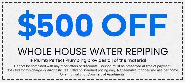 Discount on Whole House Water Repiping